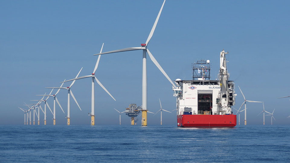 Seven Viking vessel at Sheringham Shoal Offshore Wind Farm, UK